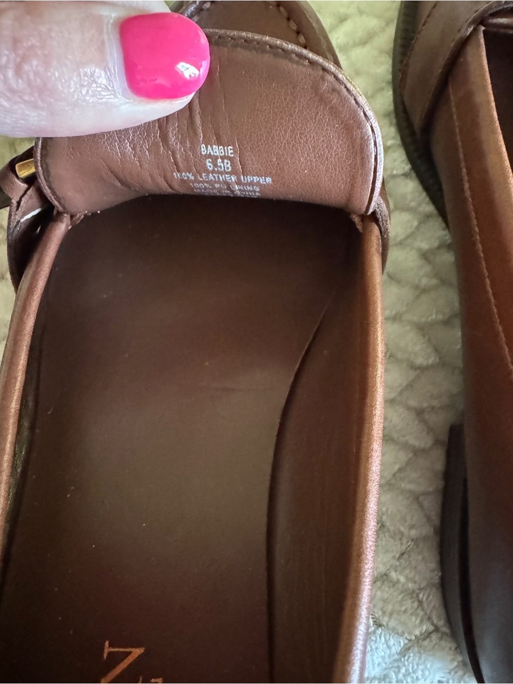 Lauren Ralph Lauren Brown Leather Buckle Loafers - Women's Size 6.5 - Picture 8 of 10